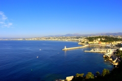 Nice - Le port et la Baie des Anges depuis le Mont-Boron