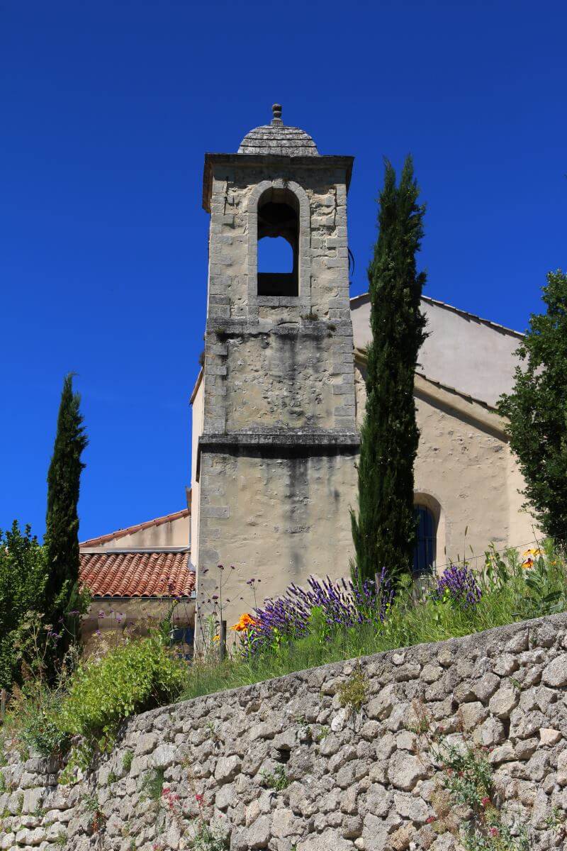 Haute Provence, Forcalquier, Mane. Couvent des Minimes, le clocher de la chapelle.