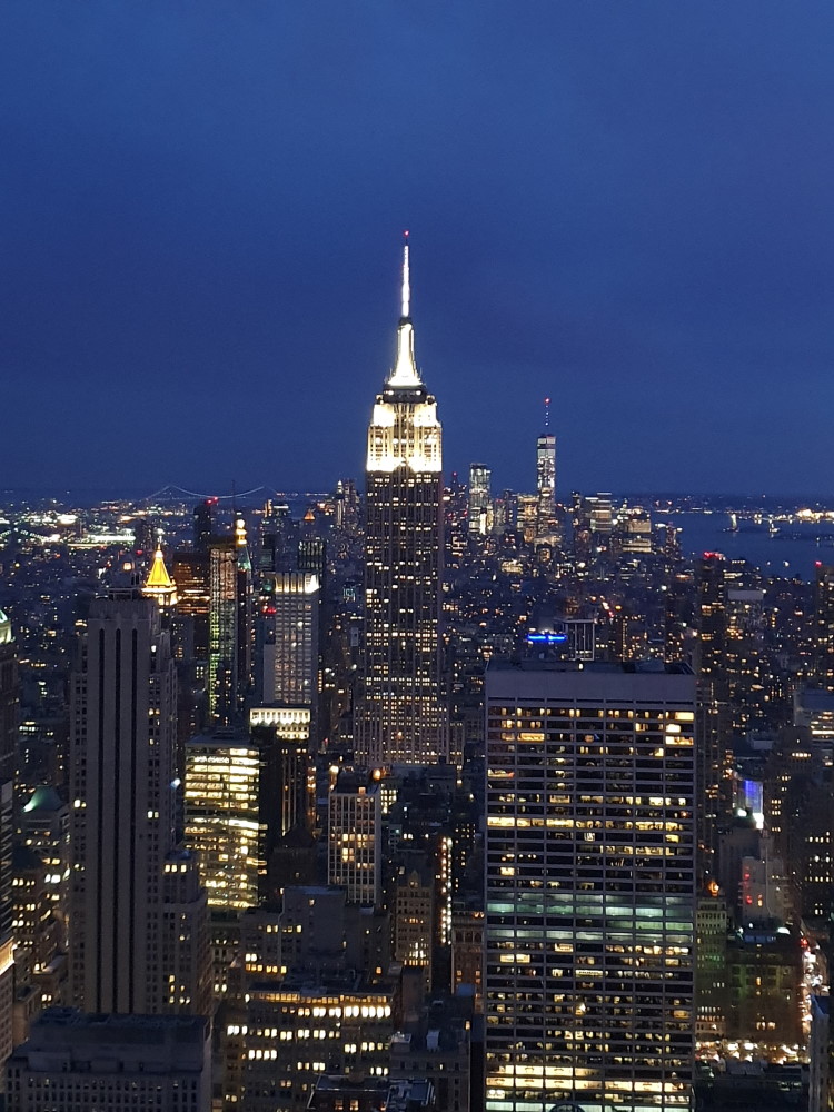 USA. New-York. Manhattan. Empire State Building by night.